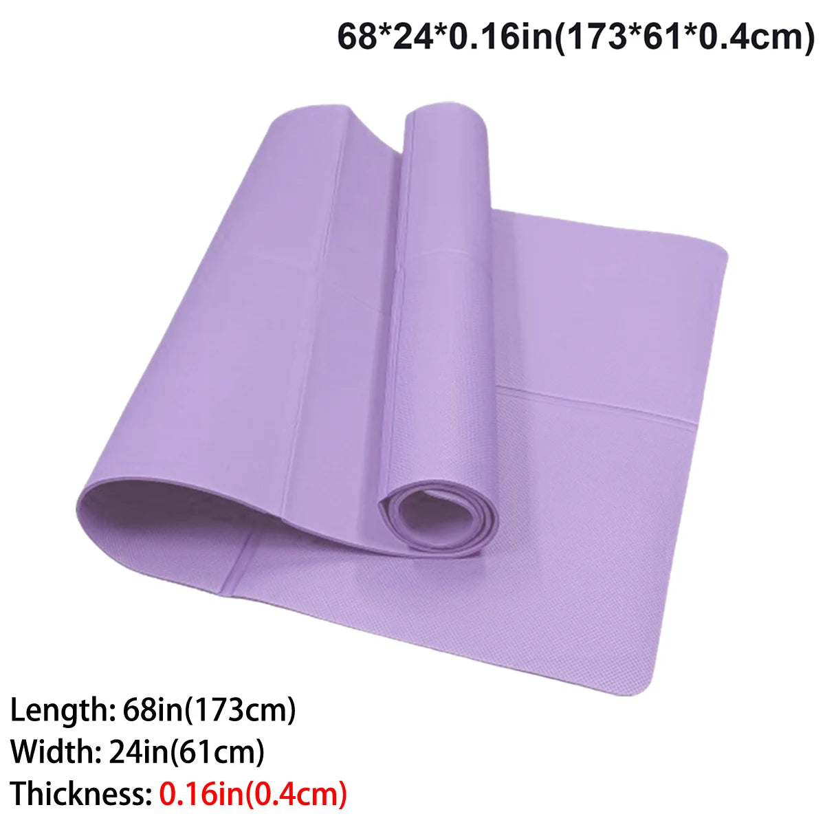 FlexFit Portable Folding Yoga Exercise Mat