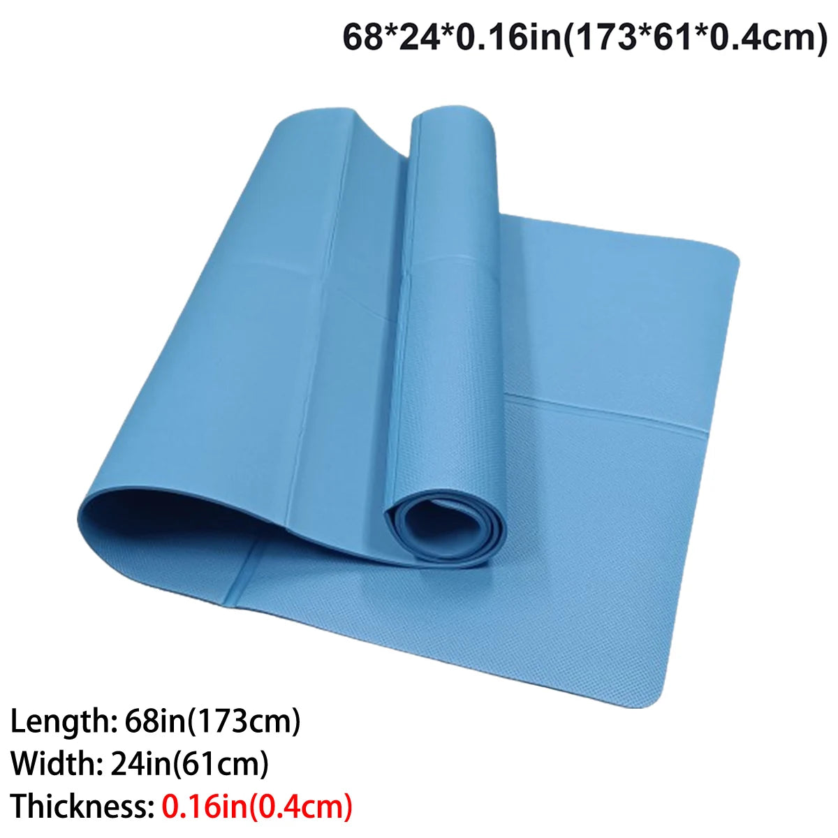 FlexFit Portable Folding Yoga Exercise Mat