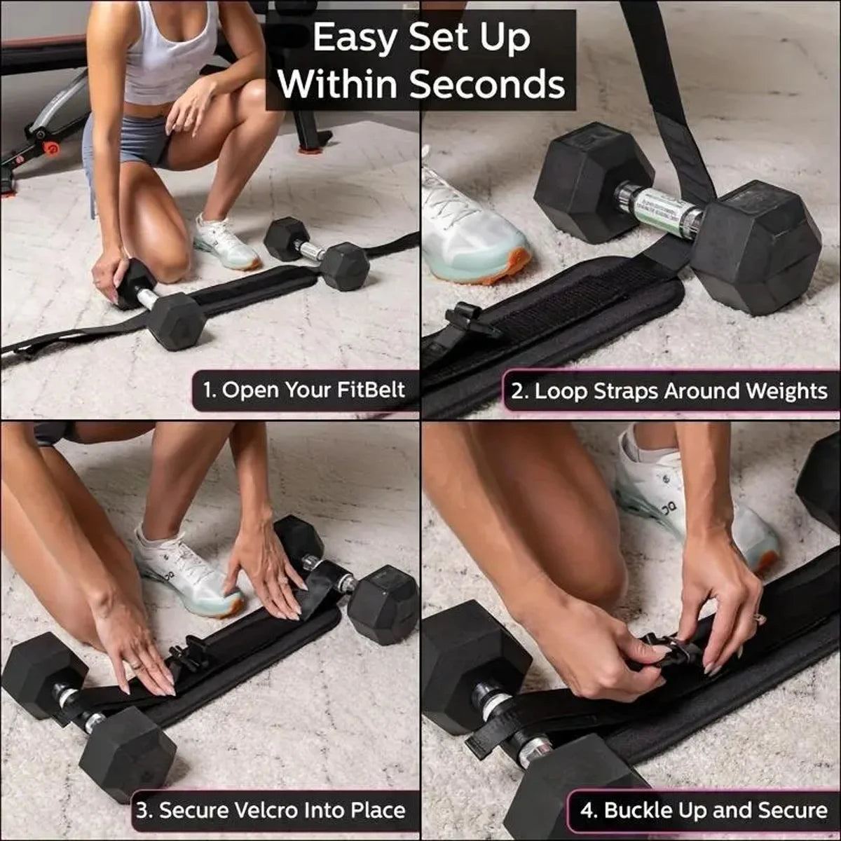 PowerFit Adjustable Resistance Waist Belt