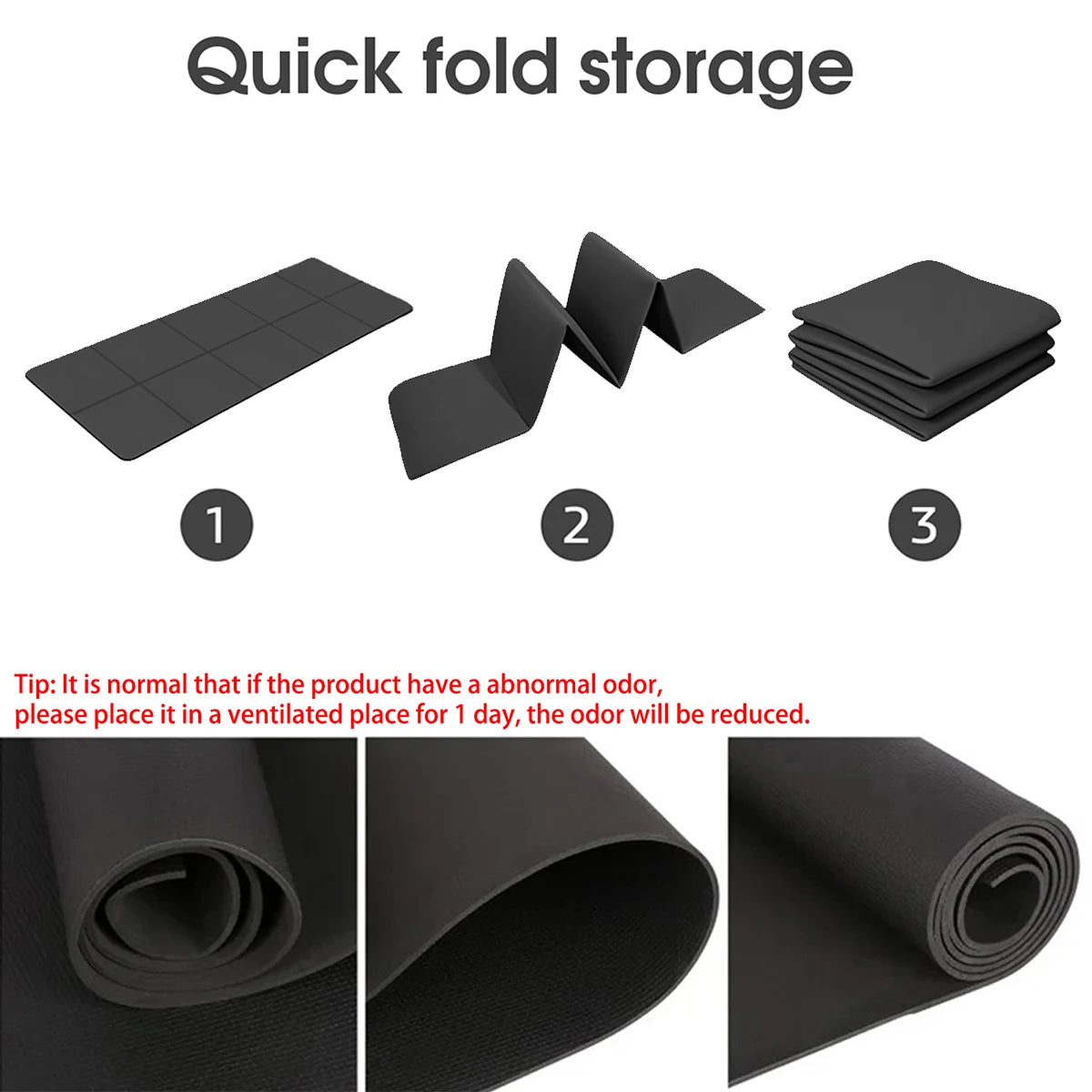 FlexFit Portable Folding Yoga Exercise Mat